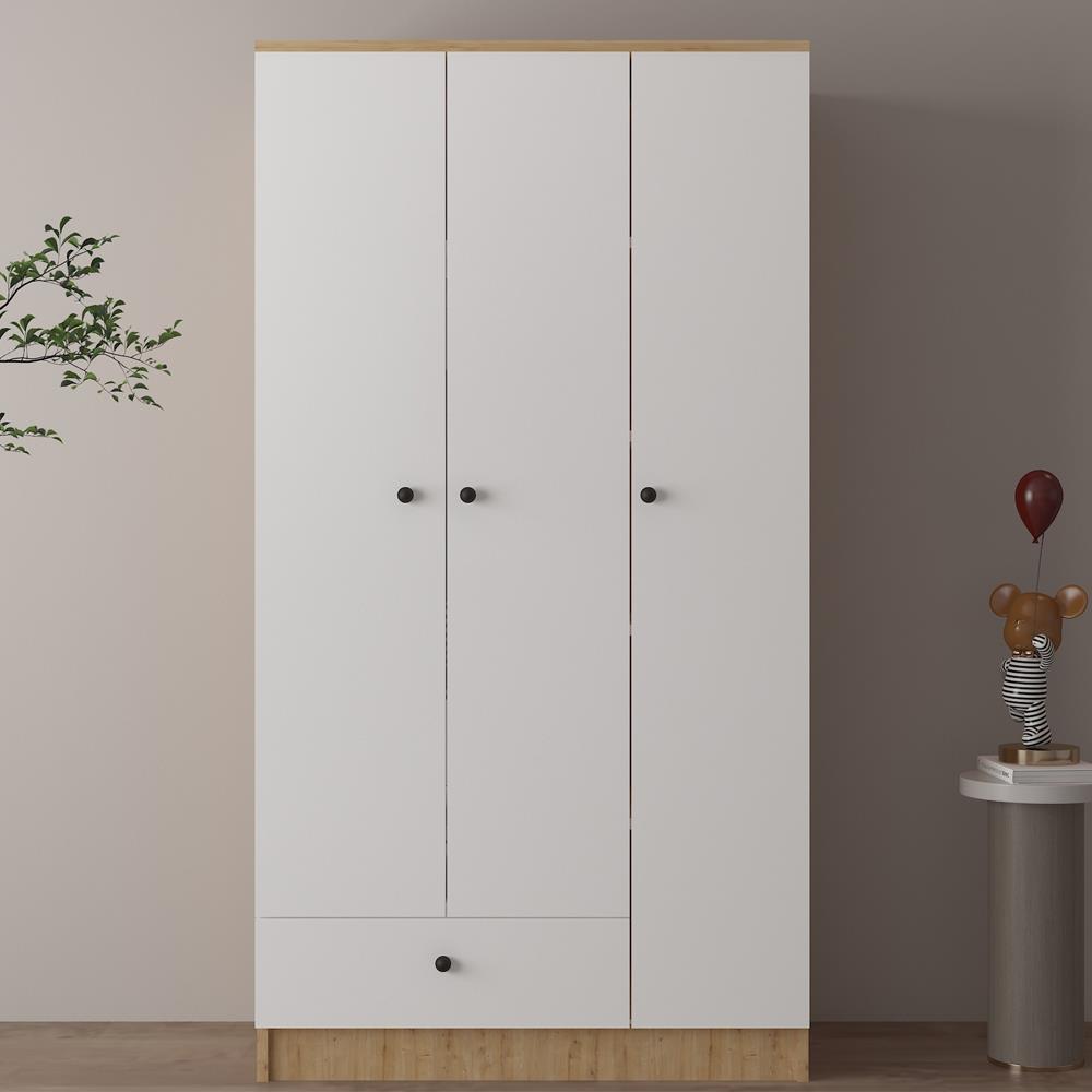 Bgr 311 Tek Askılıklı 3 Kapaklı Gardırop resmi