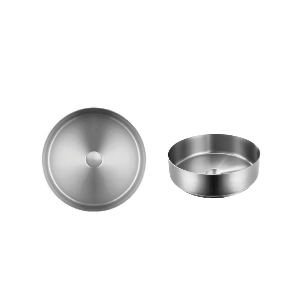 Newarc Aisi 304 Çelik Lavabo 40 Cm Fırçalı Nikel Ss40Rfn resmi