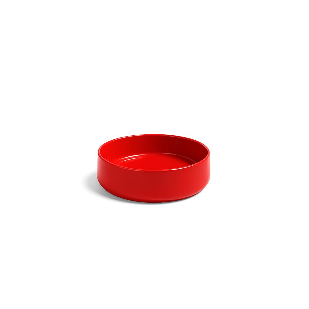 Newarc Sonic Tezgah Üstü Lavabo Parlak Kırmızı 35X35X16 Cm Cm Art.L.004.R resmi