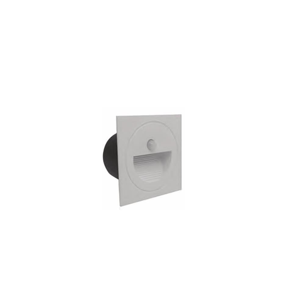Forlife Döküm Kasa Merdiven Ve Koridor Aydınlatma Armatürü Sensörlü 3W 3200K Gün Işığı Fl-2291 B Hs resmi