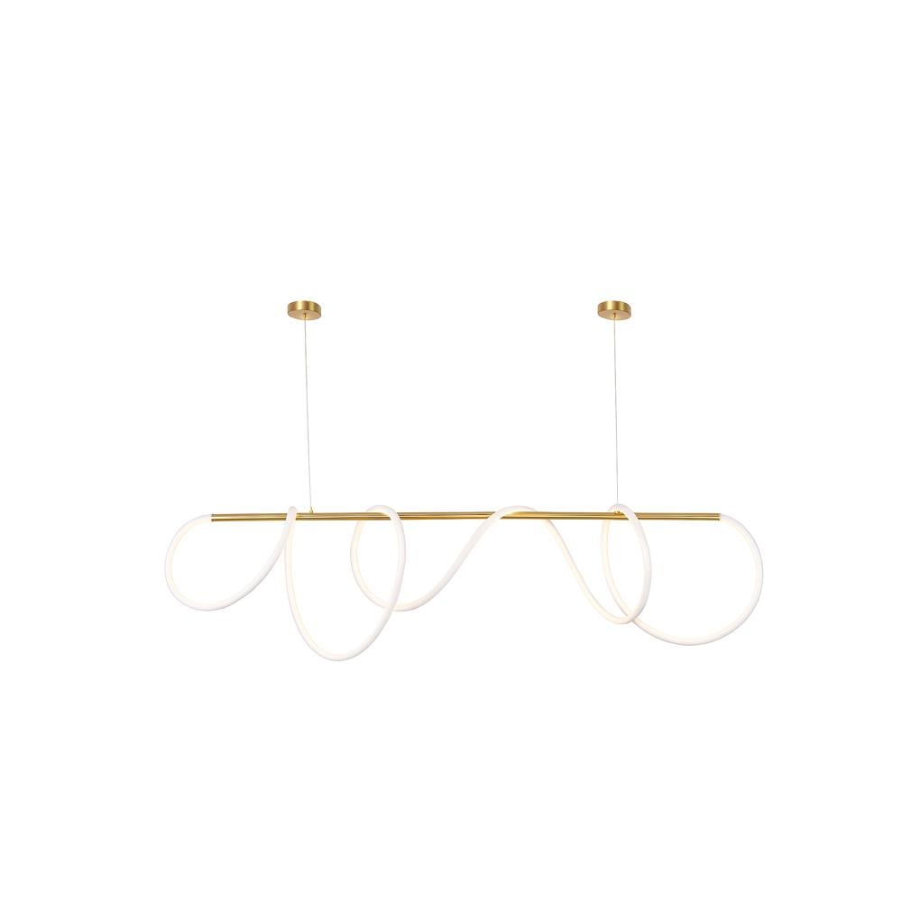 Forlife Sarkıt Tavan Armatürü Gold Neon Led 4000K Ilık Beyaz Fl-4510 Gd resmi