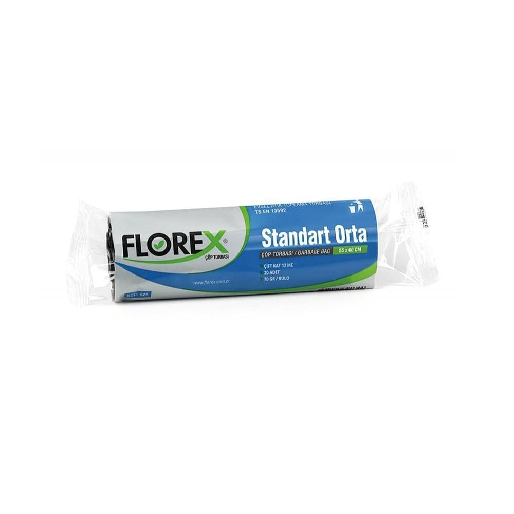Florex 525 Standart Orta Çöp Poşeti 55X60Cm 20'Li resmi