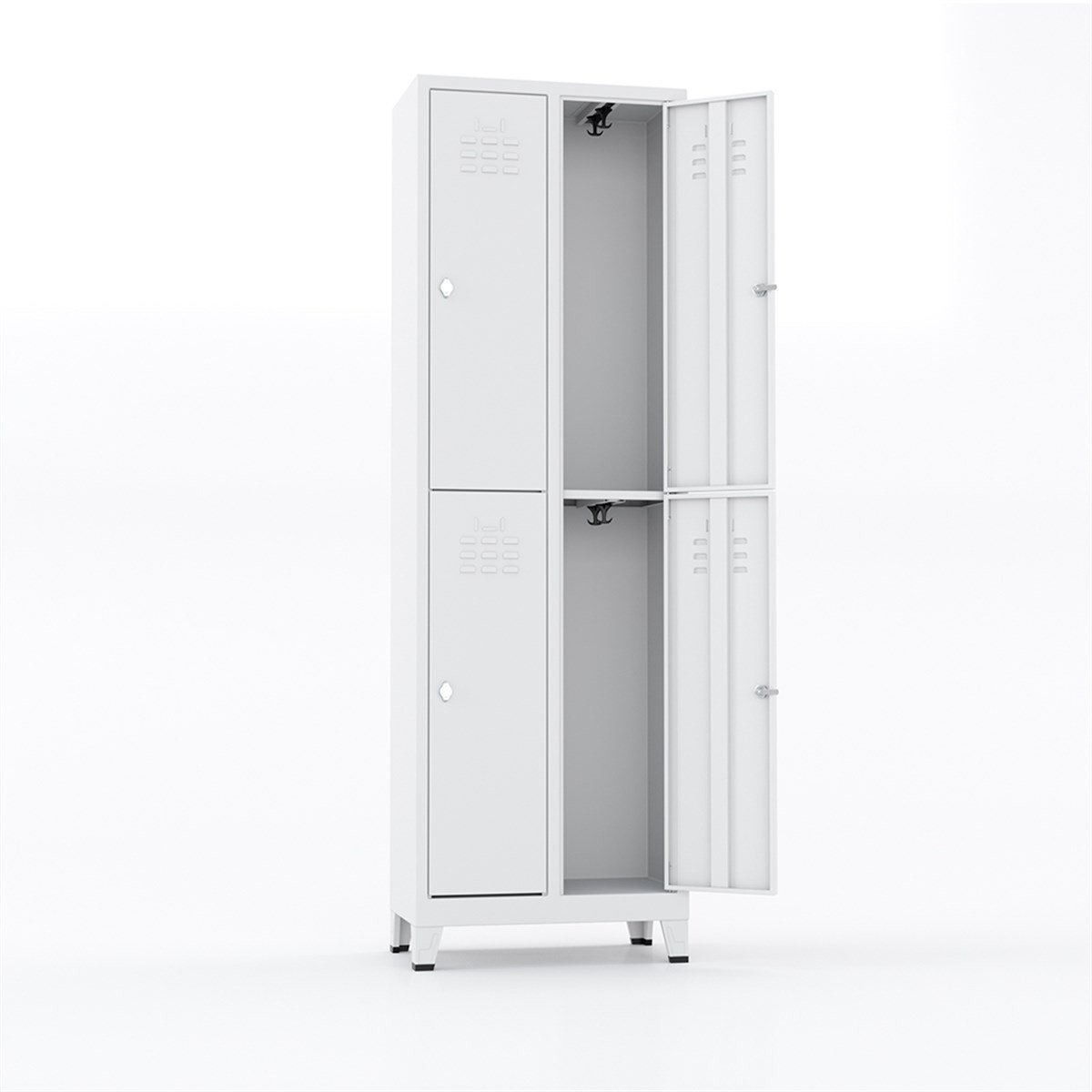 Usta Çelik Giyinme Dolabı Metal 4 Kapılı 66X37X200 U-E04 resmi