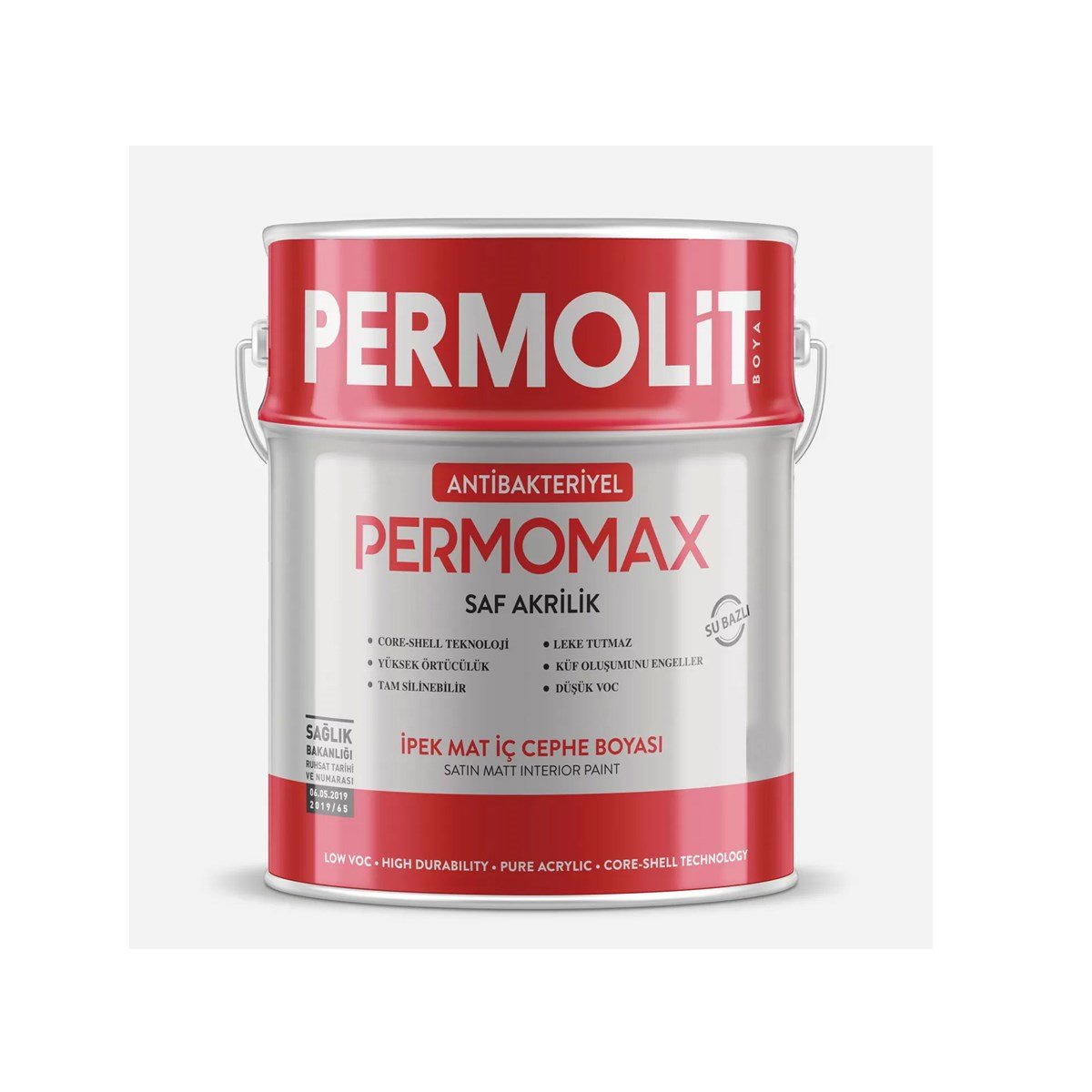 Permolit Permomax Antibakteriyel İpek Mat İç Cephe Boyası 15 Lt resmi