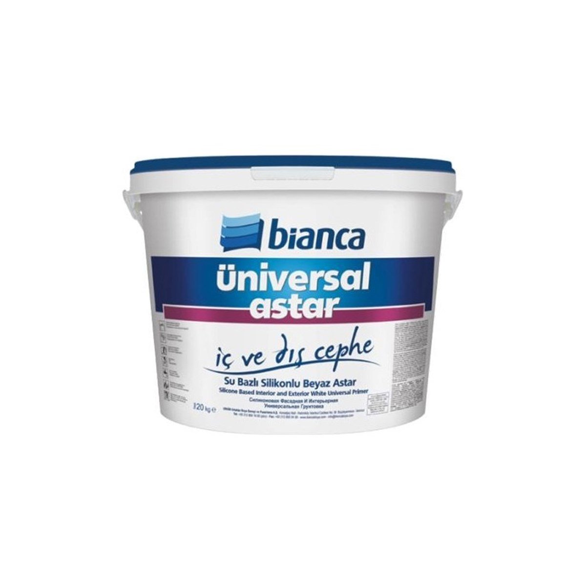 Bianca Üniversal Astar (İç ve Dış Cephe Silikonlu Astar) 20 Kg Beyaz resmi