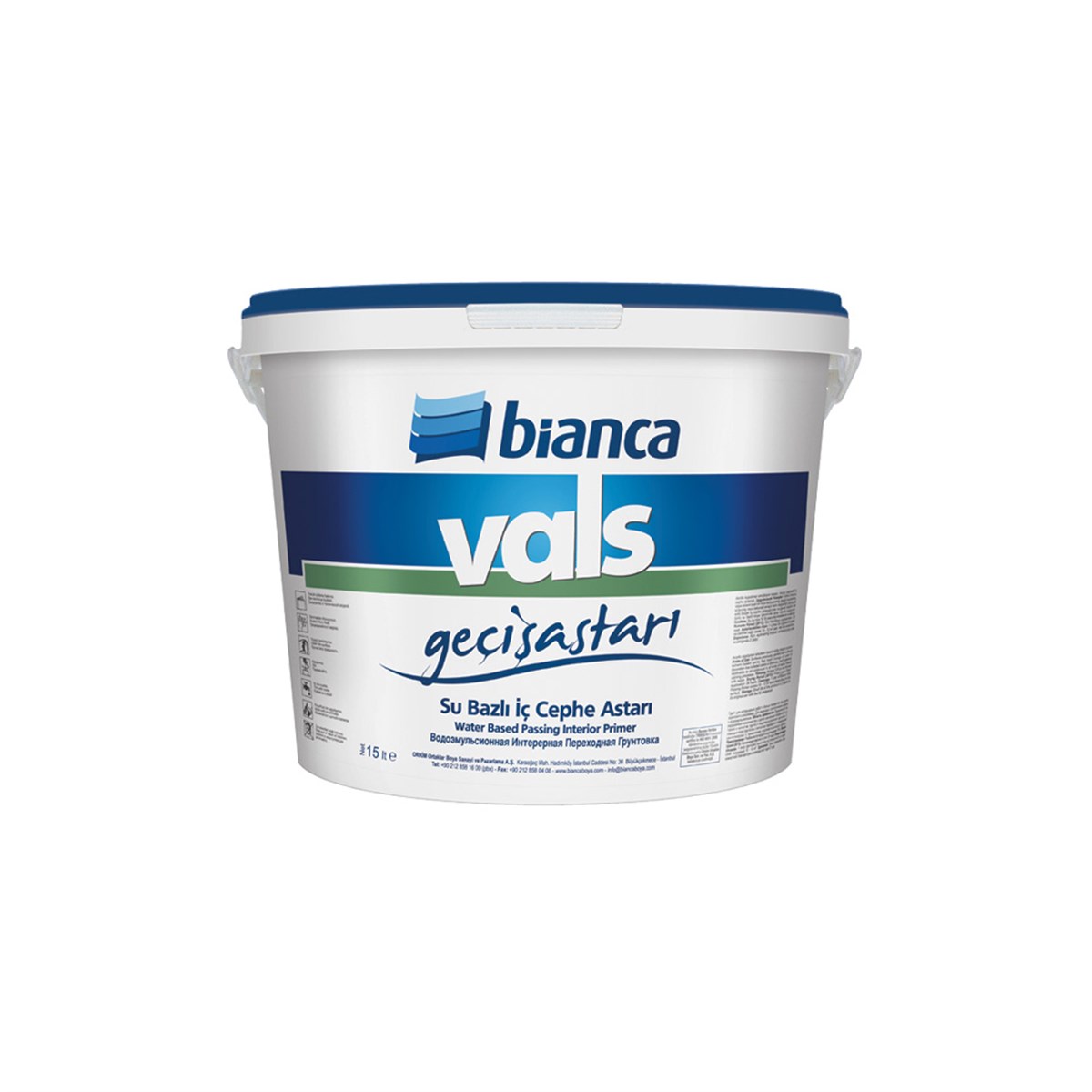 Bianca Vals Geçiş Astarı 7,50 Lt Beyaz resmi
