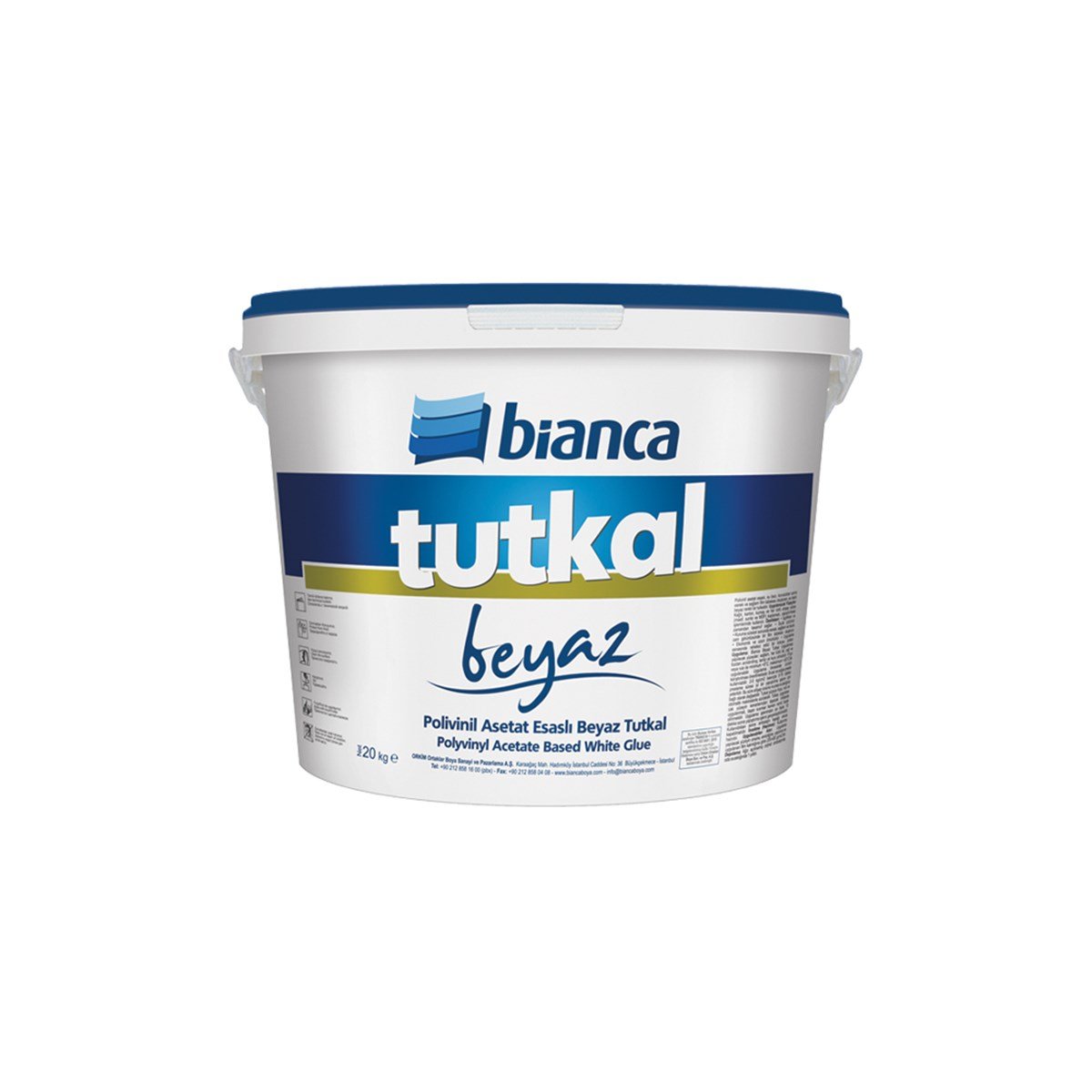 Bianca Su Bazlı Tutkal 20 Kg Beyaz resmi