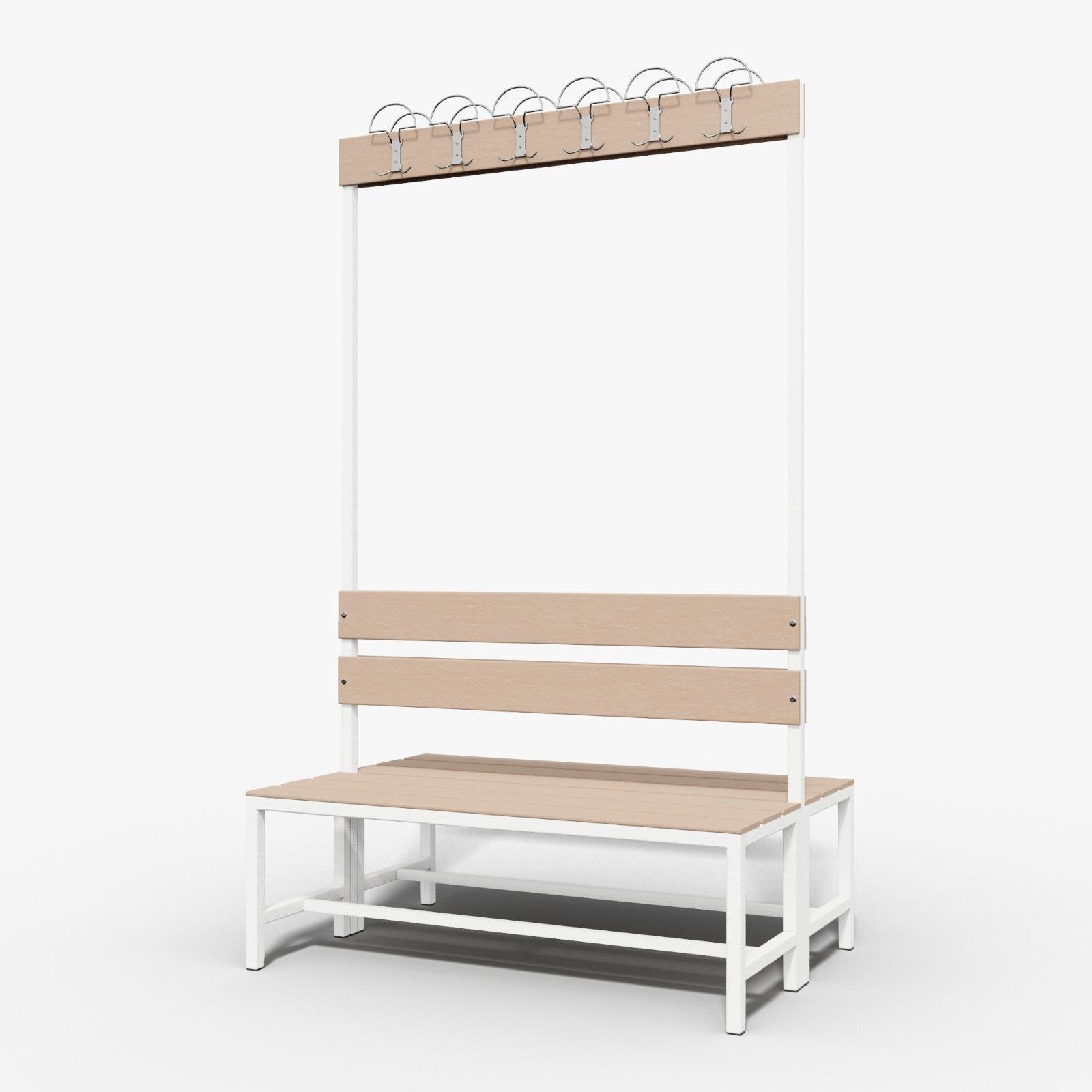Usta Çelik Oturma Bankı Çift Taraflı Askılıklı 150 Cm 150x83x200 U-askılık150 resmi