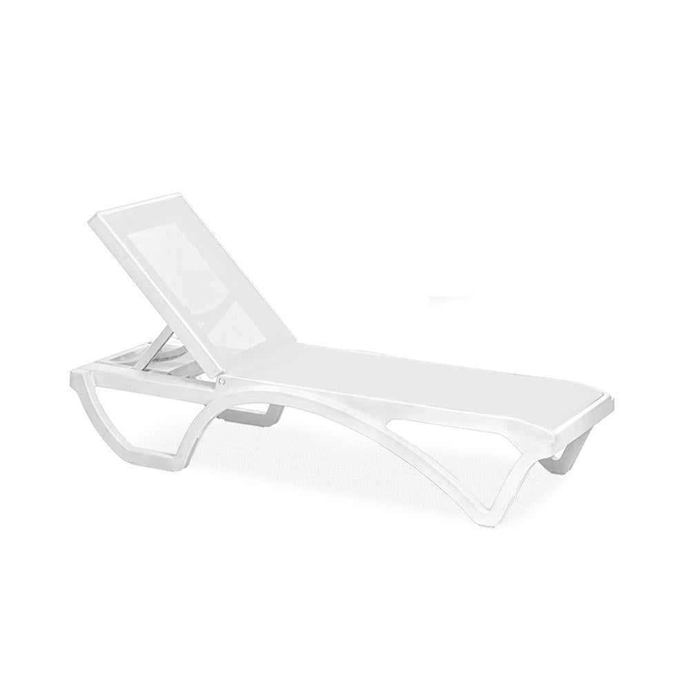 Brezza 2534 Royal Fileli Şezlong Beyaz/Beyaz resmi