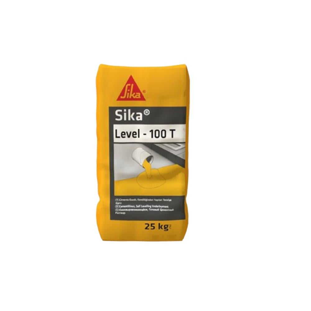 Sika Level 100 T Çimento Esaslı Kendiliğinden Yayılan Tesviye Harcı Gri 25 Kg resmi