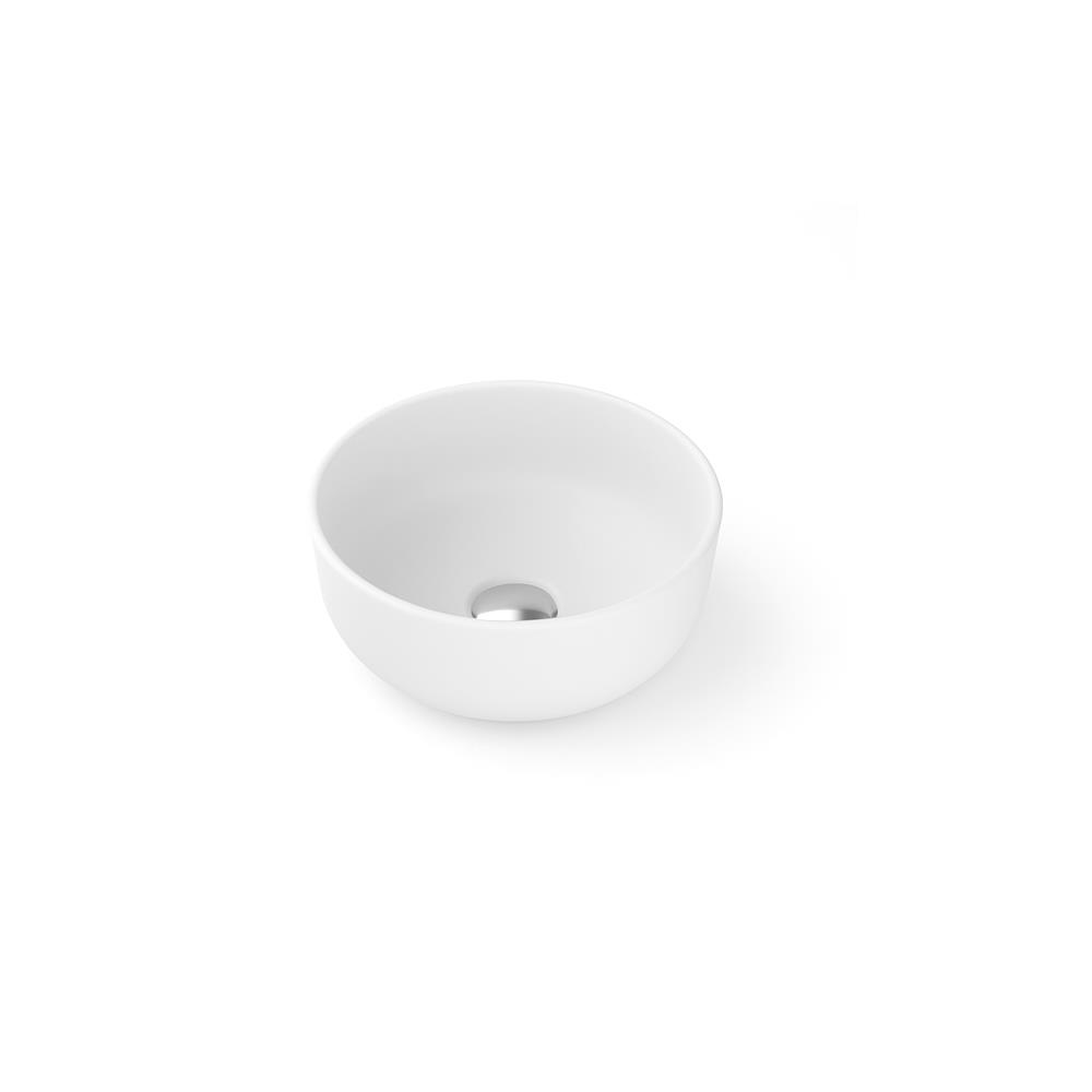 Turkuaz Cerastyle Aqua Tezgah Üstü Lavabo Mat Beyaz 33Cm 077600-97 resmi