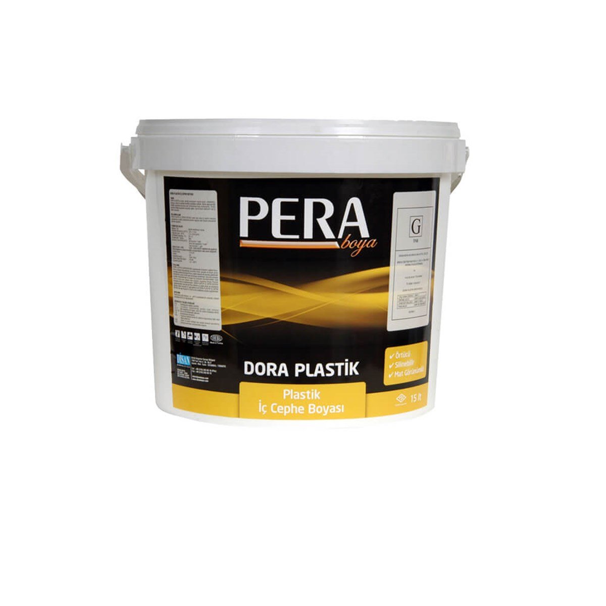 DORA Plastik İç Cephe Boyası 10Kg resmi