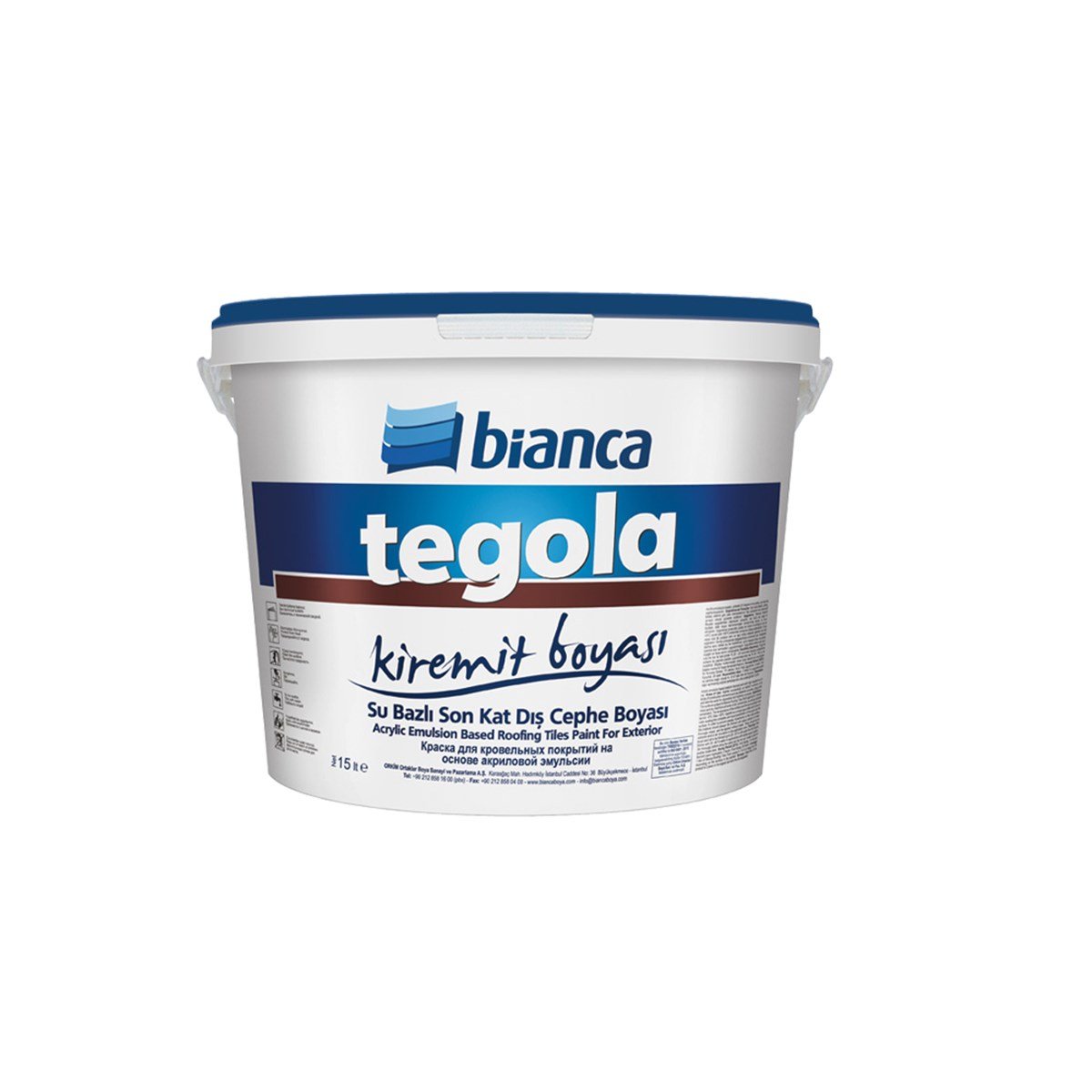 Bianca Tegola Kiremit Boyası 15 Lt resmi