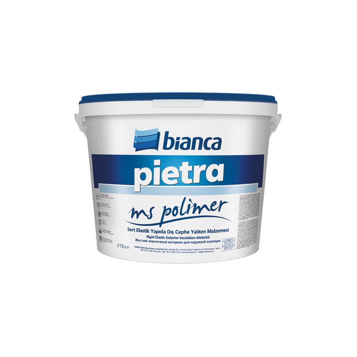 Bianca Pietra Ms Polimer 2,50 Lt resmi