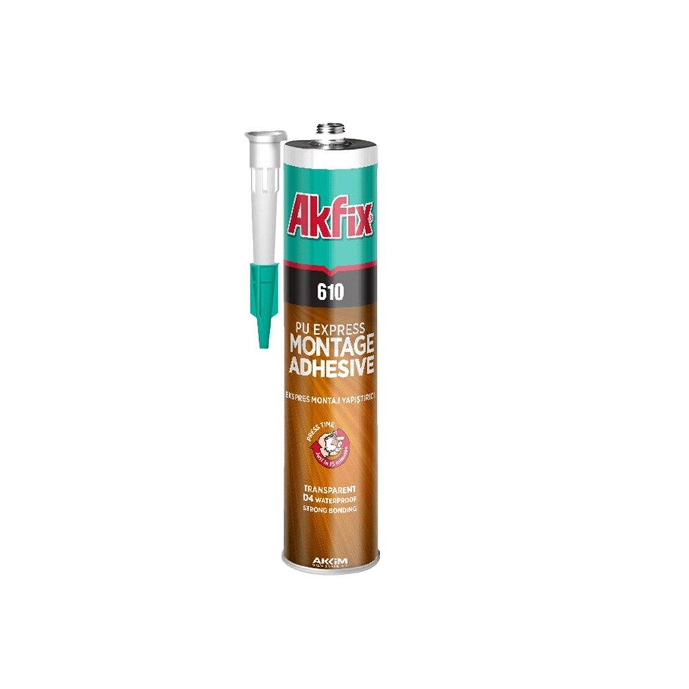 Akfix 610 Pu Expres Montaj Yapıştırıcı Sıvı Çivi Şeffaf 280 Ml Ga440P resmi