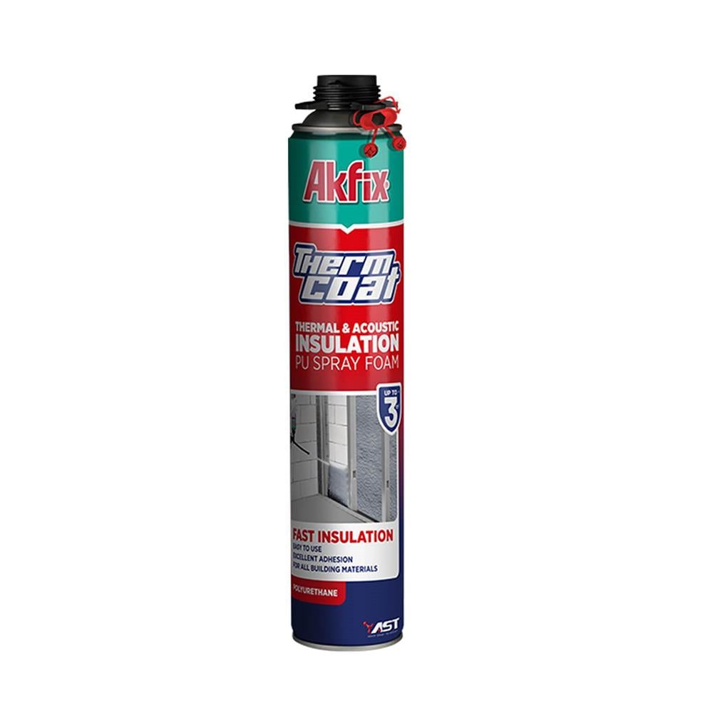 Akfix Thermcoat Termal ve Akustik Yalıtım Poliüretan Köpüğü 930 Gr resmi