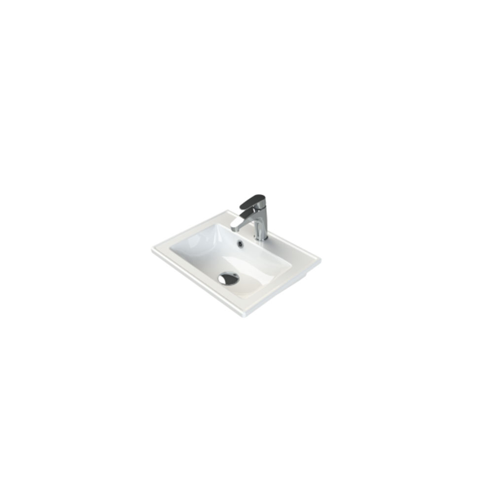 Turkuaz Cerastyle Arte Plus Etajerli Lavabo 45X36Cm 067700-U resmi