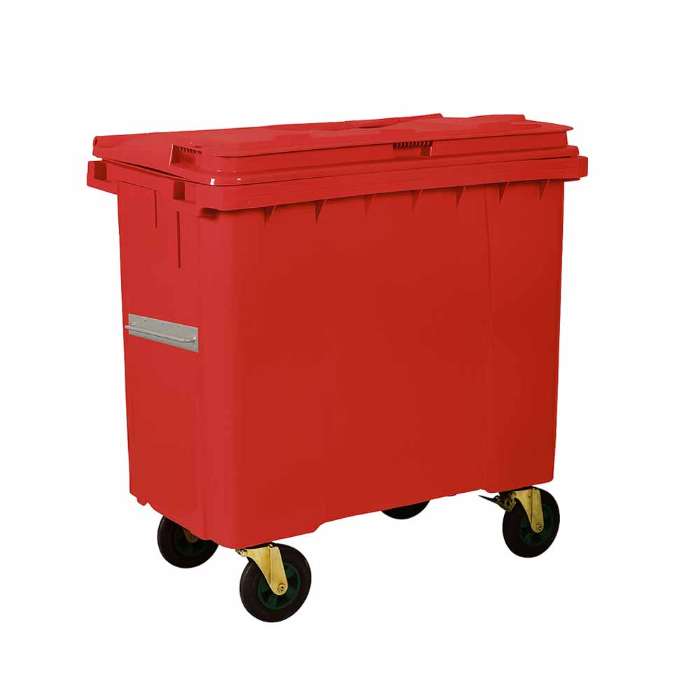 Kayaplas Çöp Konteyneri 770 Lt Kırmızı resmi