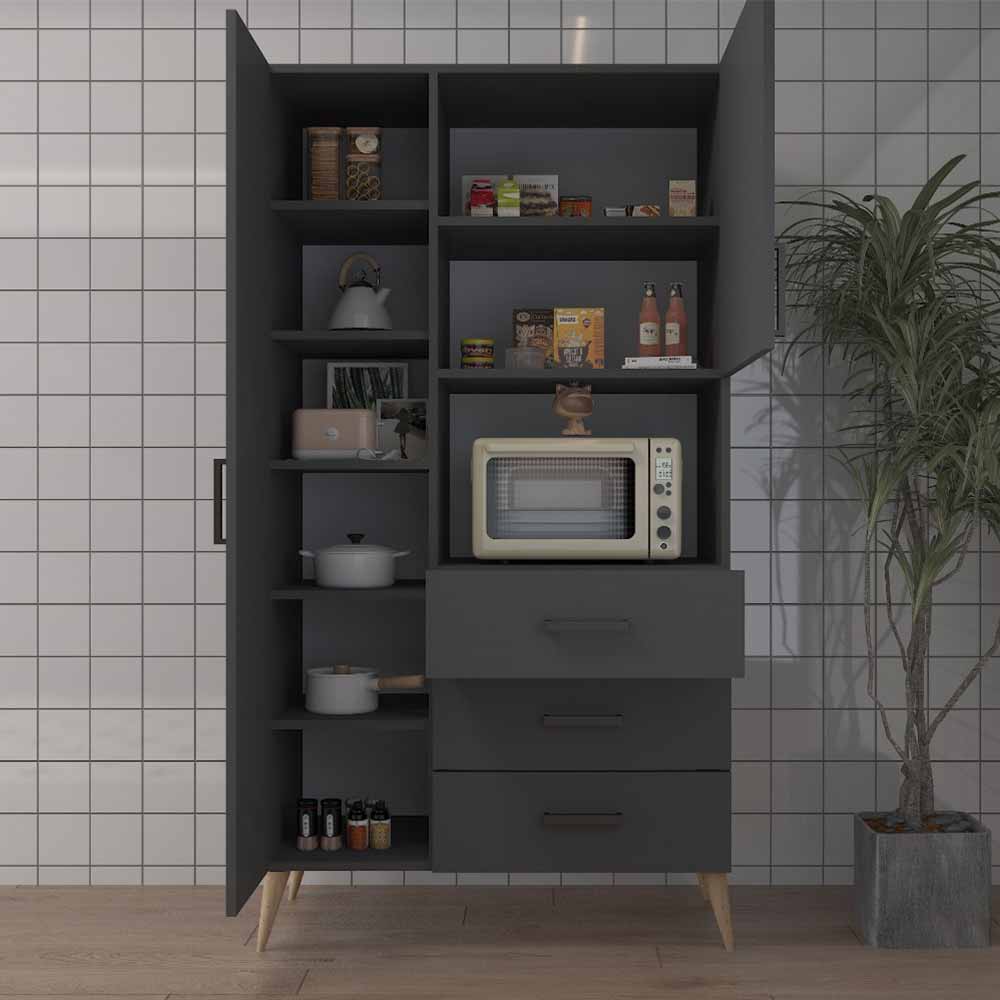 Bgr Mutfak Dolabı Antrasit 5735-A resmi