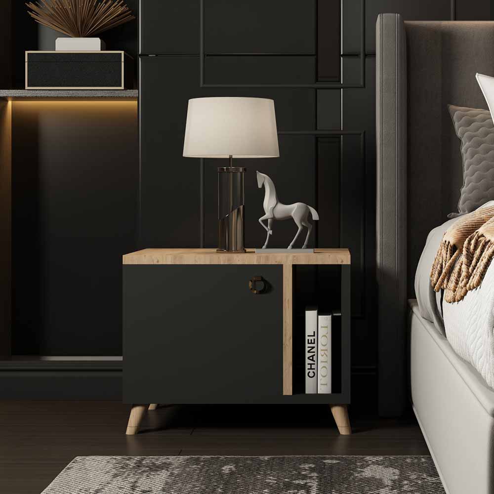 Bgr Komodin Antrasit-Atlantik Çam 5734 resmi