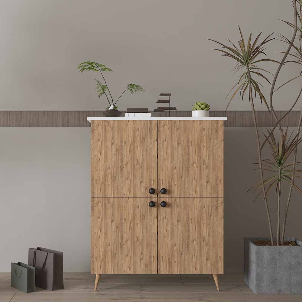 Bgr Ayakkabılık Beyaz-Safir Meşe 5701 resmi