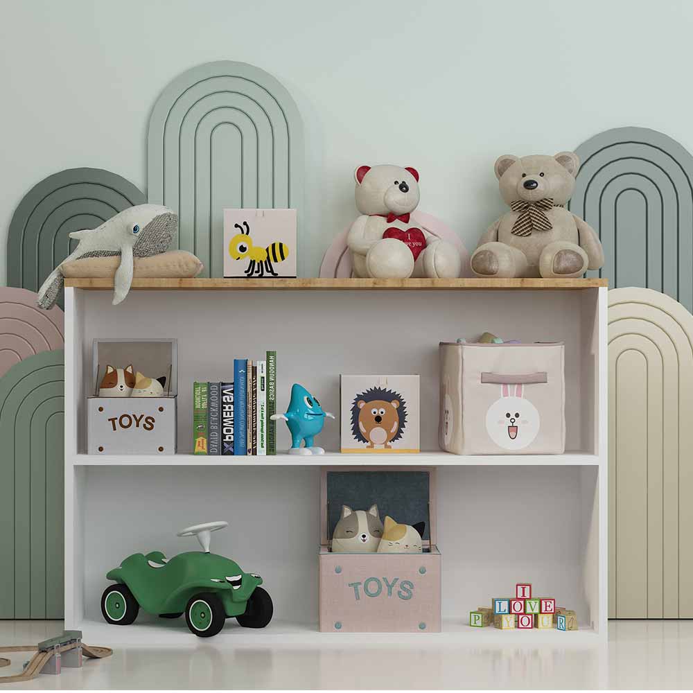 Bgr Oyuncak Dolabı Beyaz-Safir Meşe 2511-Ba resmi