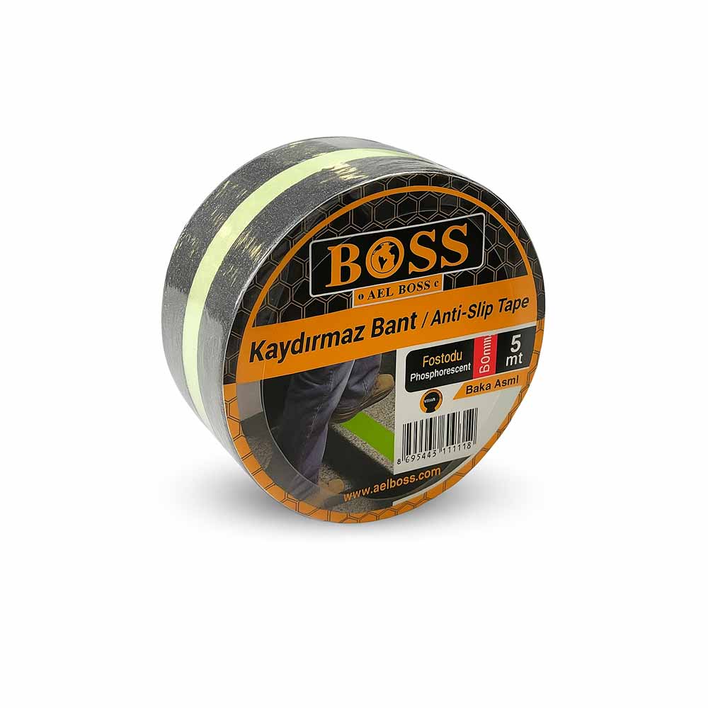 Boss Fosforlu Merdiven Kaydırmaz Bant 50 Mm X 3 Mt 80230 resmi