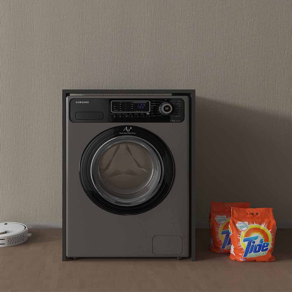 Bgr Çamaşır Makinesi Dolabı Antrasit 2501-A resmi