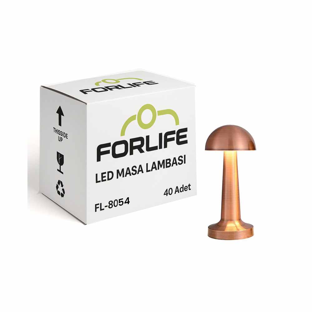 Forlife Dekoratif Şarjlı Led Masa Lambası Rose Fl-8054 40'Lı Koli resmi