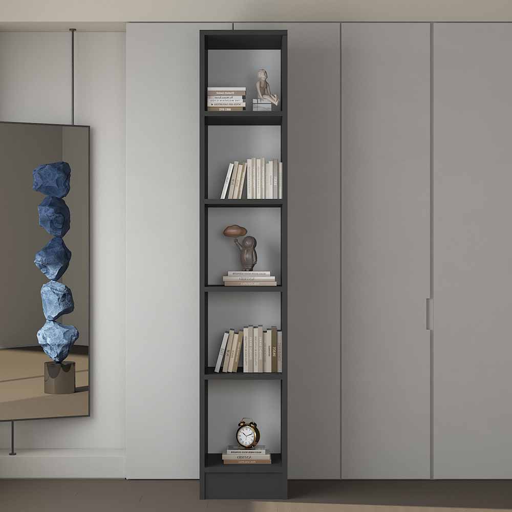 Bgr Kitaplık 5 Bölmeli Antrasit 8055 resmi