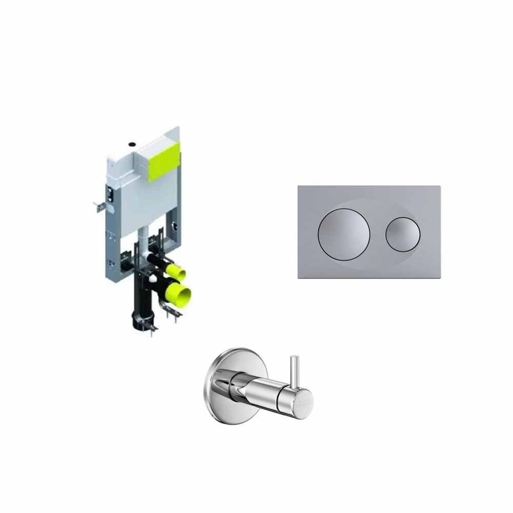 Eca Serel Smooth Gömme Rezervuar 3'Lü Set resmi