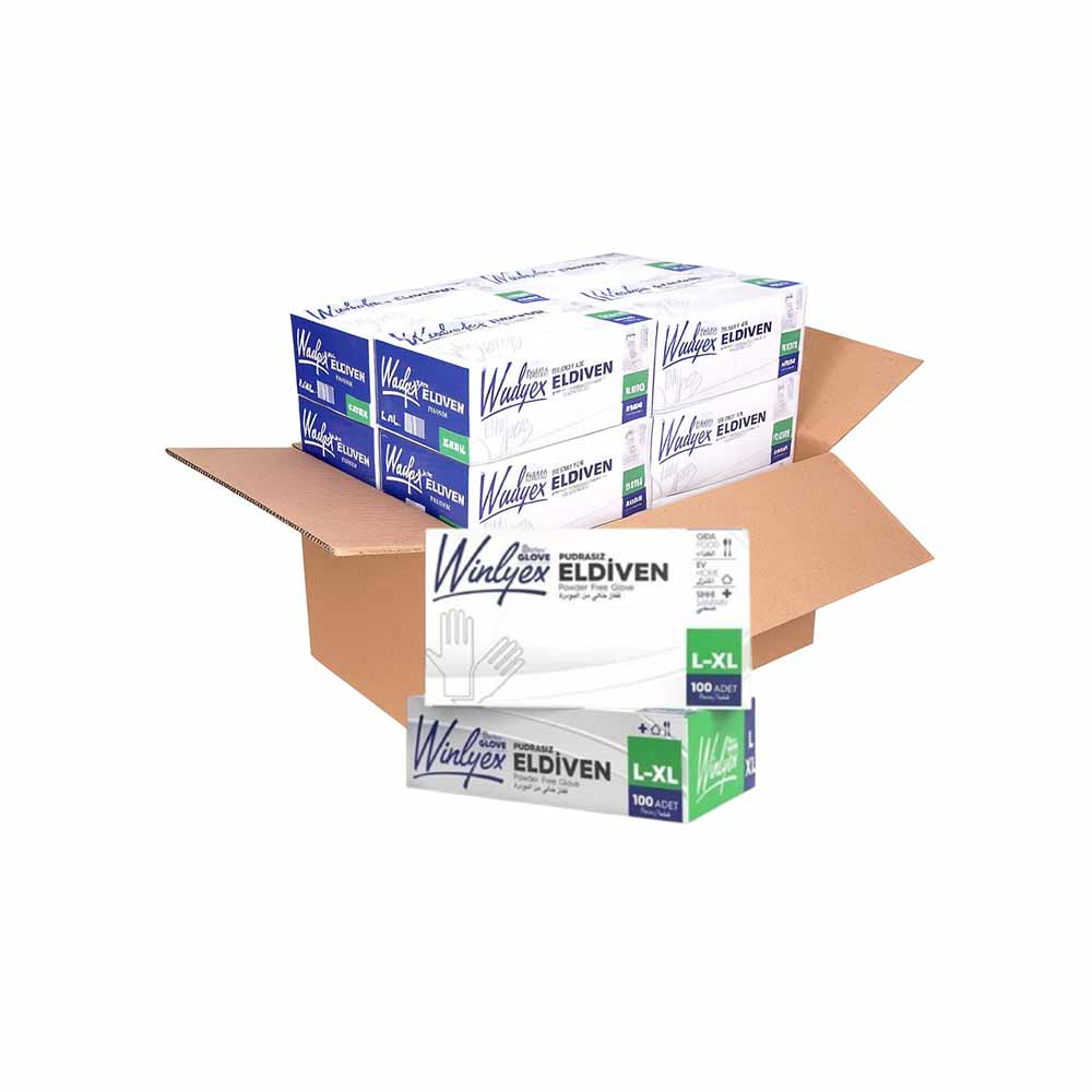 Reflex Winlyex Eldiven Şeffaf L-Xl Beden 100'Lü X 20 Paket resmi