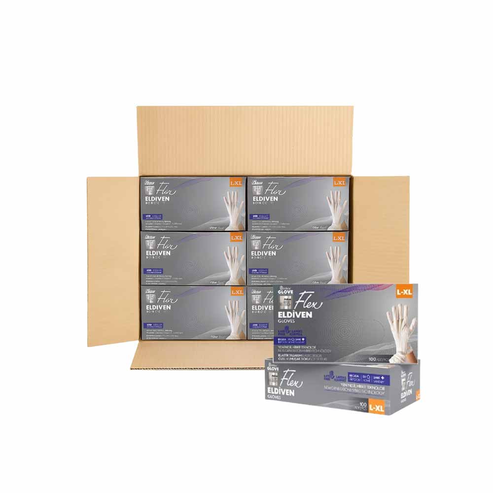 Reflex Flex Eldiven Beyaz L-Xl Beden 100'Lü X 20 Paket resmi