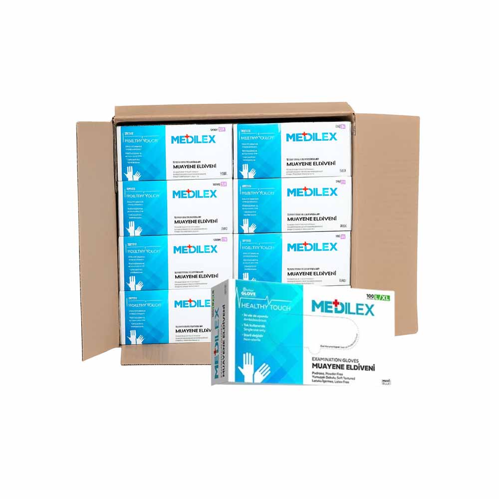 Reflex Medilex Eldiven  Mavi S Beden 100'Lü X 20 Paket resmi