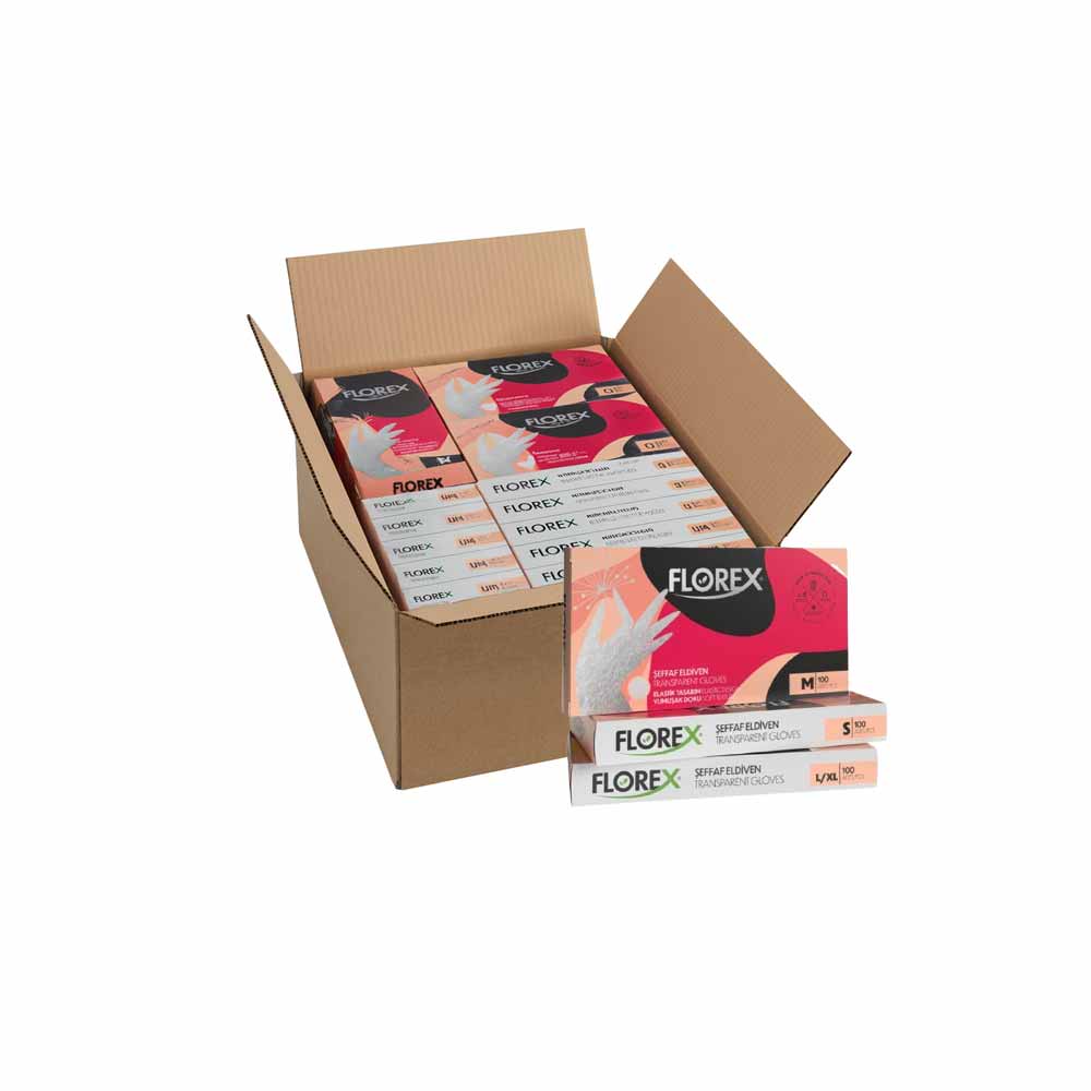 Florex Eldiven Şeffaf S Beden 100'Lü X 20 Paket resmi