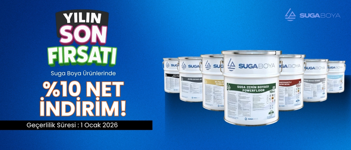 Suga Boya Ürünlerinde %10 İndirim