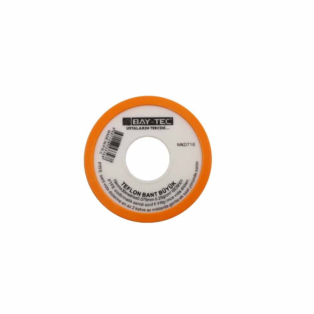 Bay-Tec Teflon Bant Büyük Boy 19 mm x 30 mt MK0716 resmi