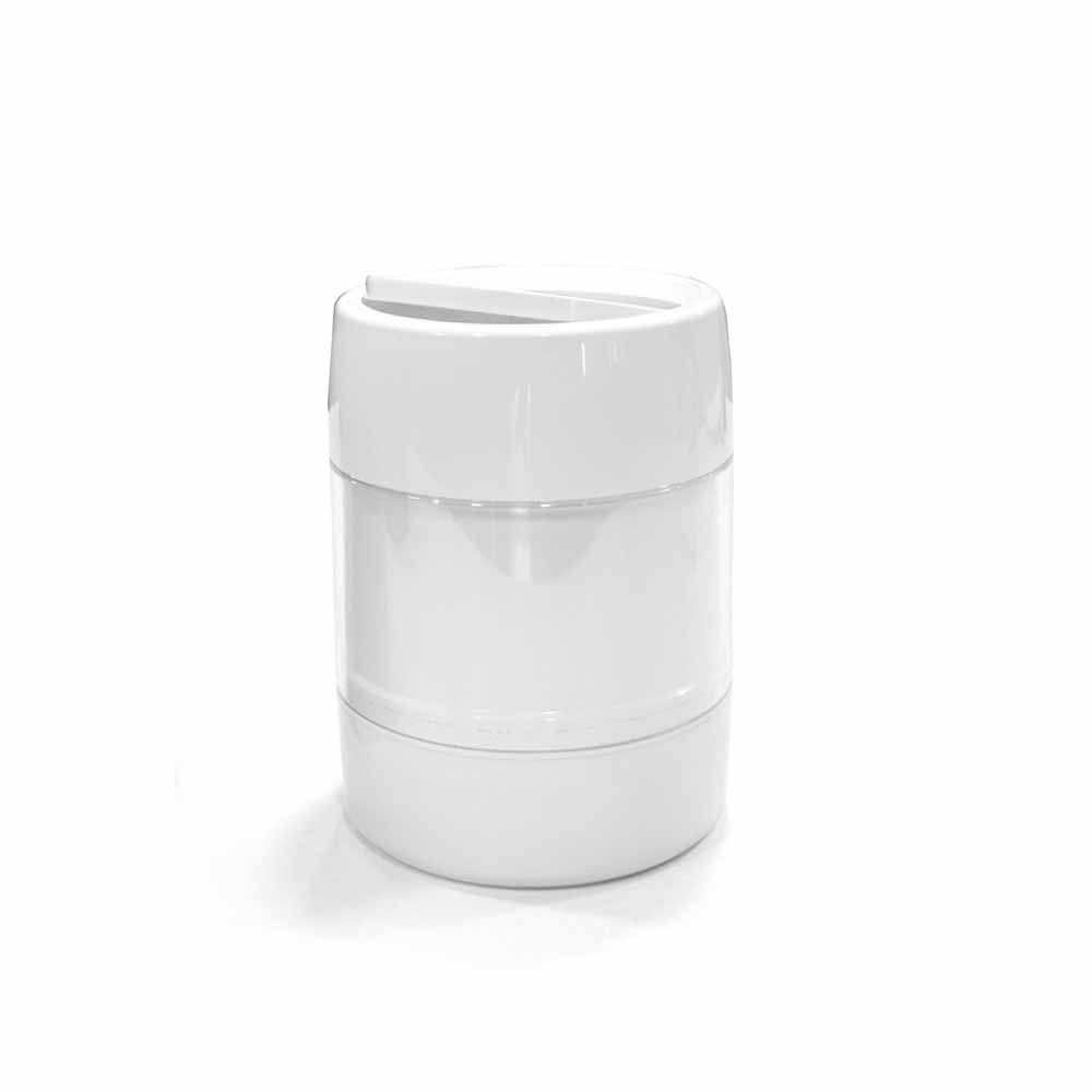 İnoks Premium Çöp Kovası 3 Lt Beyaz resmi