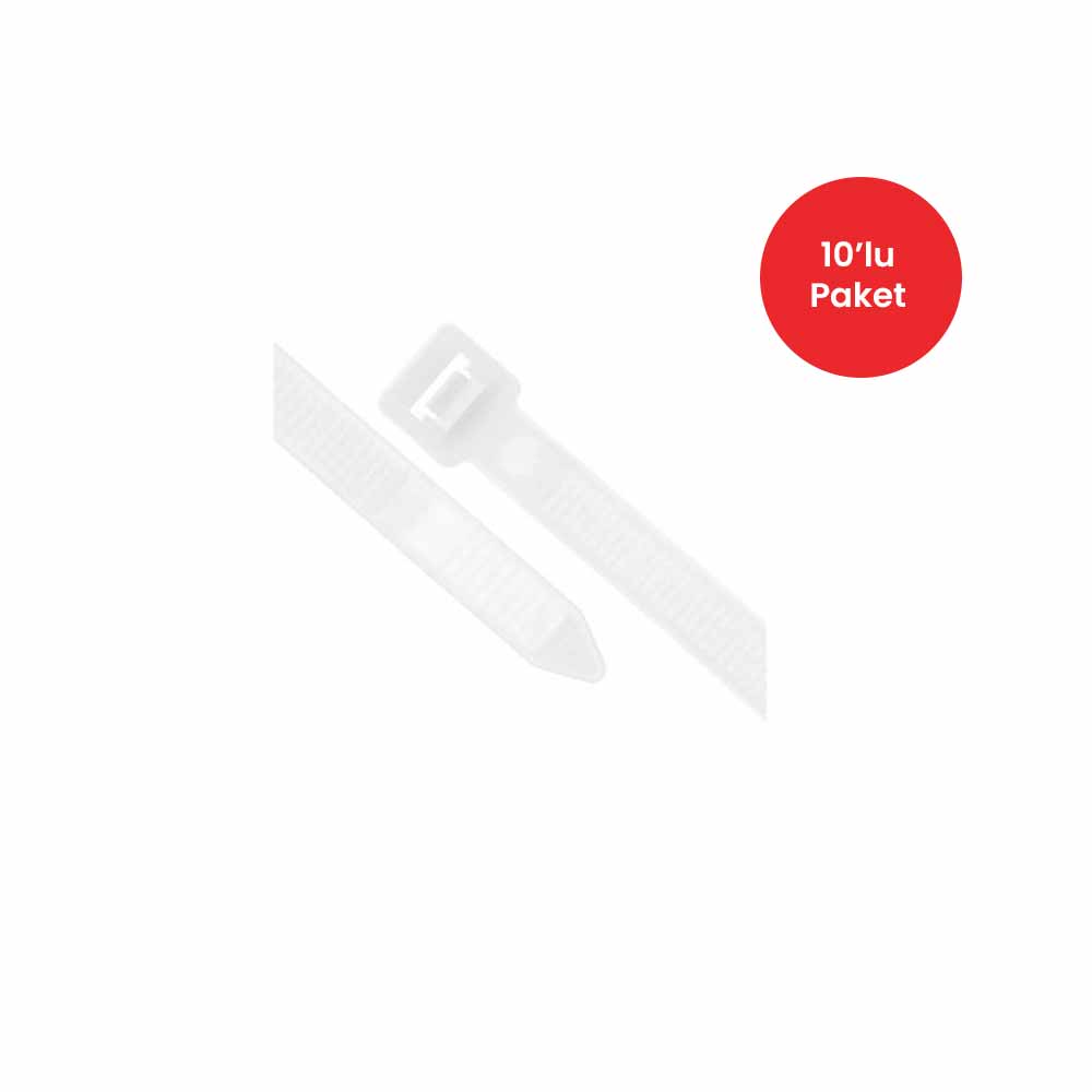 Kablo Bağı 9X920 Mm Beyaz 10'Lu Paket resmi