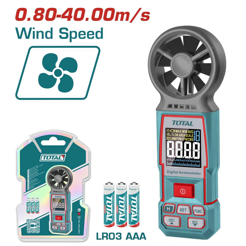 Total Dijital Anomometre Rüzgar Şiddeti Ölçer TETAN031 resmi