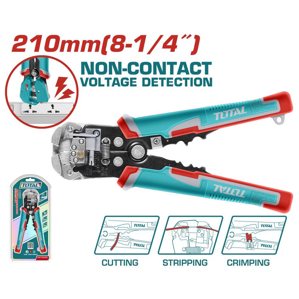 Total Voltaj Dedektörlü Otomatik Kablo Soyma THT152429 resmi