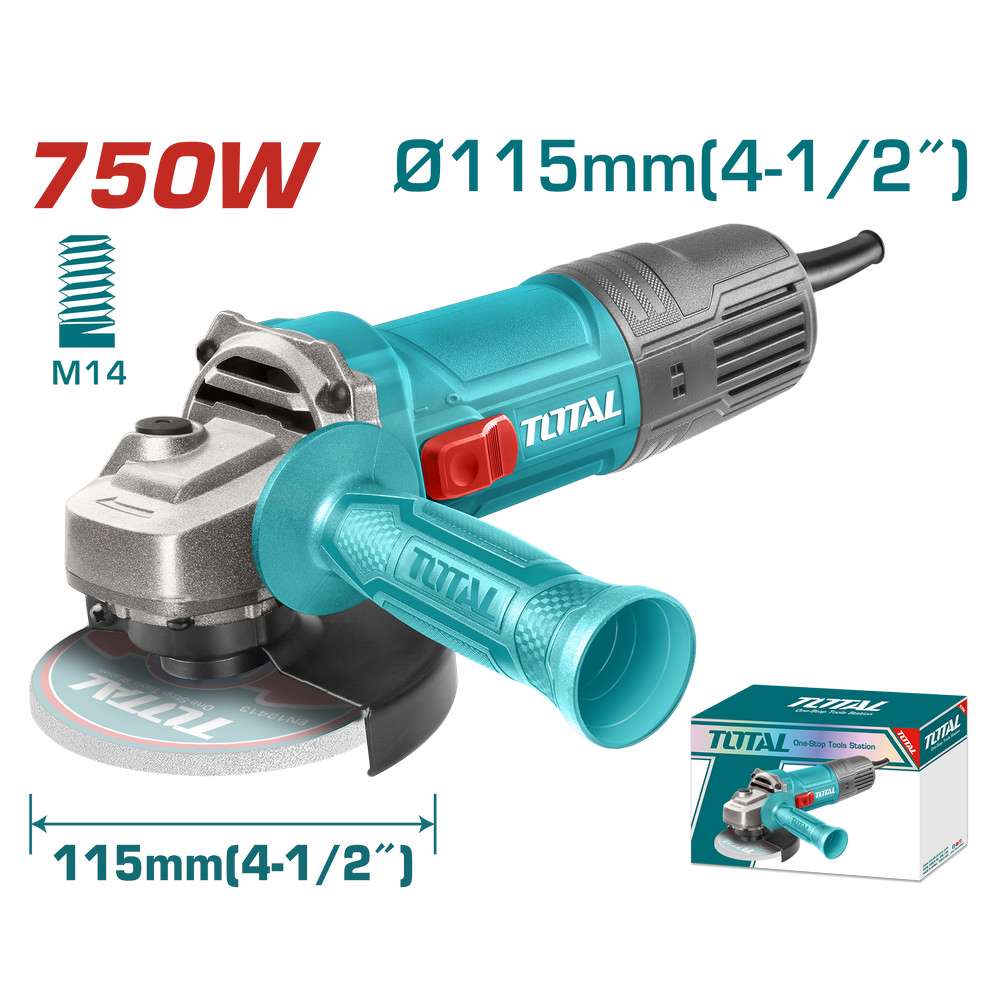 Total Avuç Taşlama 115 Mm 750W TG10711556E resmi