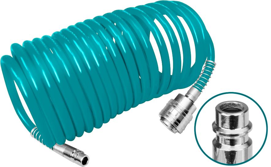 Total Pnömatik Spiral Hava Hortumu 8 Mm 10 Metre THT11101 resmi