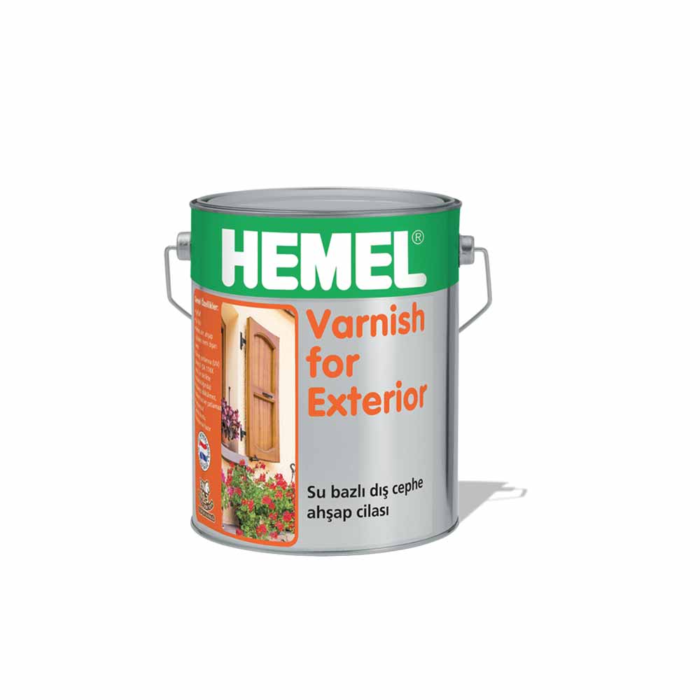 Hemel Varnis For Exterior Su Bazlı Dış Cephe Ahşap Cilası 2,5 Lt resmi