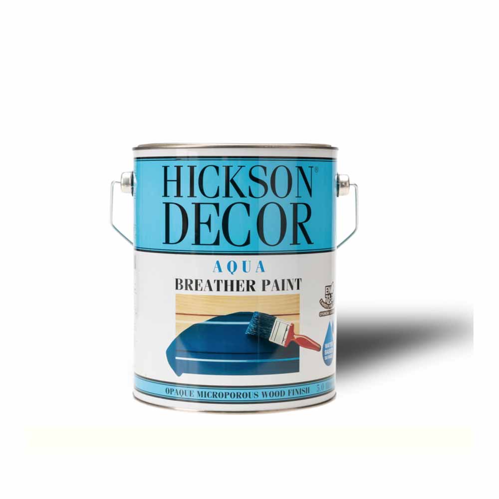 Hickson Decor Aqua Breather Paint Dış Cephe Ahşap Boyası Polar White Mat 5 Lt resmi