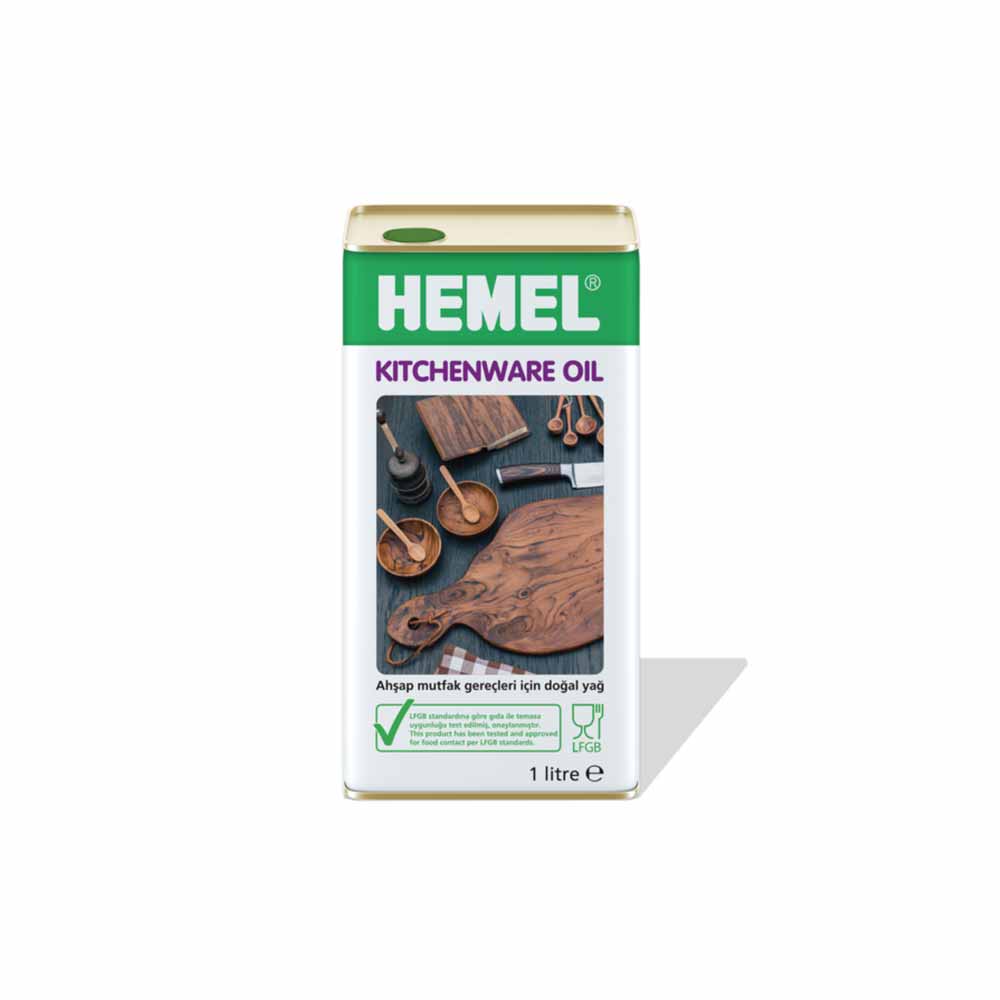Hemel Kitchenware Oil Şeffaf Ahşap Mutfak Yağı 1 Lt resmi