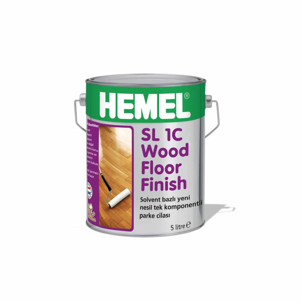 Hemel Sl 1C Solvent Parke Cilası Parlak 5 Lt resmi