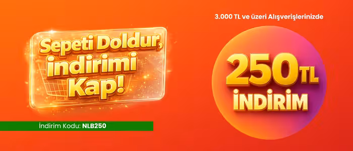 3.000 TL ve üzeri 250 TL İndirim Kampanyası!