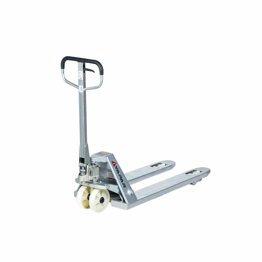 Yaparlar Pro Ypt25G Galvanizli Transpalet 2.5 Ton Beyaz Kemik Teker Y-82921 resmi