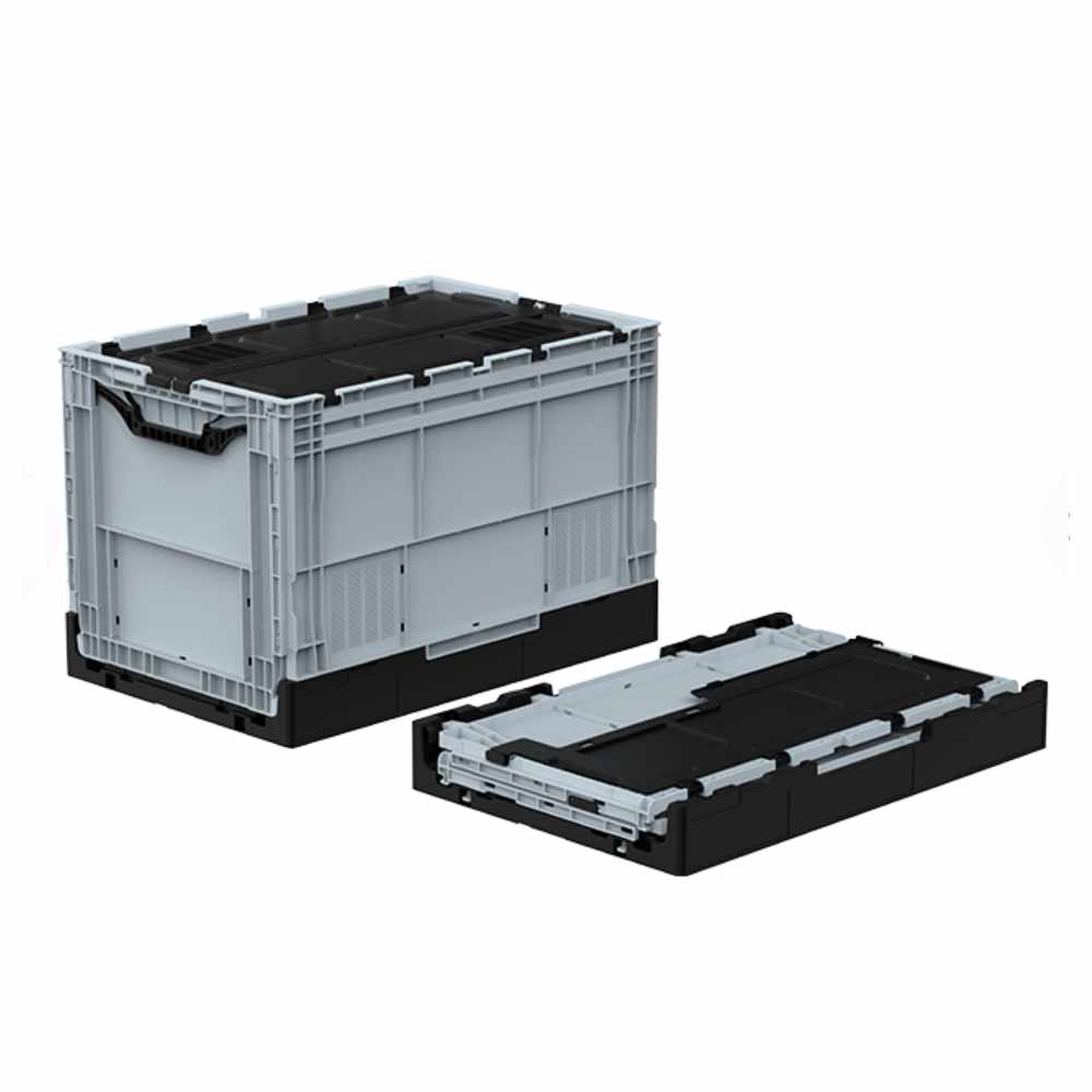 Hipaş Katlanır Kapaklı Kasa 40X60X40 Cm Gri Kx-4640-Mk resmi